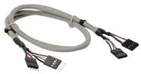InLine USB 2.0 Verl., intern, 2x 4pol Pfostenstecker / Pfostenbuchse,0,60m bulk