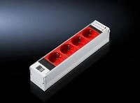Rittal DK 7856.240 PSM Steckdosenmodul, zur modularen PSM Stromverteilung. Schuko