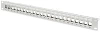 Assmann DN-91410 DIGITUS Modulares Patch Panel geschirmt 24-Port blank 1HE grau
