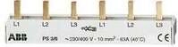 ABB PS3/6 Phasenschiene, 3-Polig, 6 Pins, 10 mm&sup2;, 63 A (2CDL231001R1006)