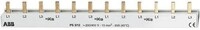 ABB PS3/12 Phasenschiene, 3-Polig, 12 Pins, 10 mm&sup2;, 63 A (2CDL231001R1012)