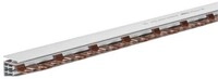 Hager KDN380B Phasenschiene, 3-polig, 80A, Gabel, 16mm&sup2;, 57 Module, L&auml;nge 1000mm