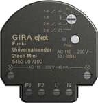 Gira eNet Funk-Universalsender 2fach Mini, schwarz (545300)