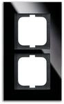 Busch-Jaeger 1722-825 Abdeckrahmen, Carat, 2-fach Rahmen, Glas schwarz