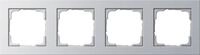 Gira 021425 Abdeckrahmen, 4fach, Farbe Alu, E2