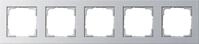 Gira 021525 Abdeckrahmen, 5fach, Farbe Alu, E2