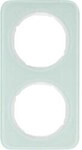 Berker 10122109 Rahmen, 2fach, R.1, Glas, polarwei&szlig;