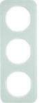 Berker 10132109 Rahmen, 3fach, R.1, Glas, polarwei&szlig;