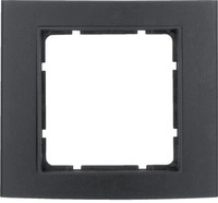 Berker 10113005 Rahmen, 1fach, B.3, Alu, schwarz/anthrazit