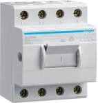 Hager SH463N Ausschalter in Kompaktbauweise, 63A, 4-polig, 4 Schlie&szlig;er, 400V AC, 3,5