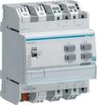 Hager TXA304 Bin&auml;reingang, 4fach, 230V~, REG, KNX