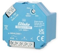 Eltako SDS61/1-10V Steuer-Dimmschalter f&uuml;r EVG, 1 Schlie&szlig;er 600VA (61100800)