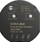 Gira 542500 eNet Funk-Schalt-/Tastaktor, 2fach, Mini, eNet