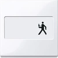 Merten 432325 Wippe mit Schriftfeld, System M, aktivwei&szlig; gl&auml;nzend