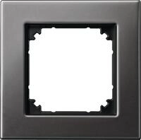 Merten 475114 Metallrahmen, M-PLAN, 1fach, Rhodiumgrau
