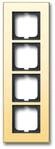Busch-Jaeger 1724-823-101 Abdeckrahmen, Carat, 4-fach Rahmen, gold (2CKA001754A4359)
