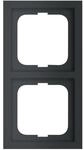 Busch-Jaeger 1722-885K Abdeckrahmen, future linear, 2-fach Rahmen, schwarz matt