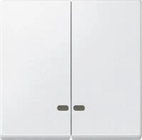 Merten MEG3420-0419 Doppelwippe mit Kontrollfenster, System M, polarwei&szlig; matt