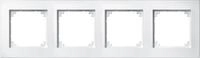 Merten 486419 Rahmen, M-PLAN, 4fach, Polarwei&szlig; matt