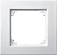 Merten 488119 Rahmen, M-PLAN II, b&uuml;ndiger Einbau, 1fach, polarwei&szlig; matt