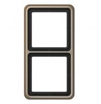 JUNG CD584GB Rahmen 4fach, gold-bronze