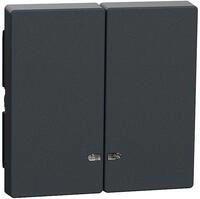 Merten MEG3420-0414 Doppelwippe mit Kontrollfenster, System M, IP20, anthrazit