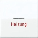 Wippe mit Lichtleiter und Aufschrift Heizung, Alpinwei&szlig;, AS 500, Jung AS591HWW