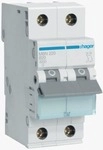 Hager MBN220 Leitungsschutzschalter 2 polig 6kA B-Charakteristik 20A 2 Module