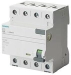 Siemens 5SV33426 FI-Schutzschalter, 4-polig, Typ A, 25A, 30mA, 400V