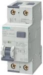 Siemens 5SU1354-7KK06 FI/LS-Schalter, 10 kA, 1P+N, Typ A, 30 mA, C-Char, In: 6 A, Un
