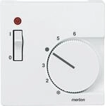 Merten 536119 Zentralplatte f&uuml;r Raumtemperaturregler-Einsatz mit Schalter, System M,
