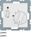 Berker 20301909 Temperaturregler mit &Ouml;ffner, Zentralst&uuml;ck, Wippschalter und LED,