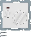 Berker 20306089 Temperaturregler mit &Ouml;ffner, Zentralst&uuml;ck, Wippschalter und LED,
