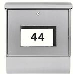 Burg W&auml;chter Malaga 4400 Ni Solar-Briefkasten-Set, mit Zeitungsfach, Querformat,