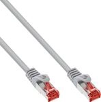 InLine Patchkabel, S/FTP (PiMf), Cat.6, 250MHz, PVC, Kupfer, grau, 0,5m (76450)