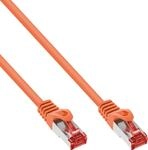 InLine Patchkabel, S/FTP (PiMf), Cat.6, 250MHz, PVC, Kupfer, orange, 0,3m (76433O)