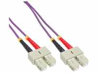 InLine® LWL Duplex Kabel, SC/SC, 50/125µm, OM4, 10m (83510P)