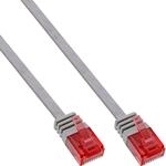 InLine Patchkabel flach, U/UTP, Cat.6, grau, 1,5m (71614)