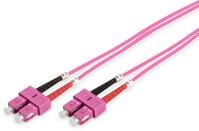 Assmann DK-2522-03-4 LWL Patchkabel OM4, SC-D/SC-D 50/125 Multimode, L&auml;nge 300cm,