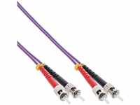 InLine® LWL Duplex Kabel, ST/ST, 50/125µm, OM4, 2m (81502P)