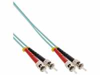 InLine® LWL Duplex Kabel, ST/ST, 50/125µm, OM3, 15m (81515O)