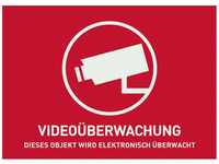 ABUS AU1321 Warnaufkleber Videoüberwachung (ohne ABUS Logo) 74 x 52,5 mm