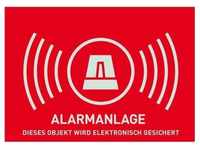 ABUS AU1323 Warnaufkleber Alarm (ohne ABUS-Logo) 74 x 52,5 mm