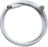 Axing MAK 150-80 F-Modem-Kabel 1,5m Wei&szlig; axiale Stecker doppelt geschirmt Vodafon