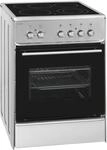 Exquisit ECM 6-4 BZ Inox EEK: A Elektro-Standherd, Glaskeramik, 60 cm breit,...