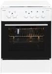 Exquisit EH 10.6-4 EEK: A Elektro-Standherd mit Deckel, 60cm breit, 65L,