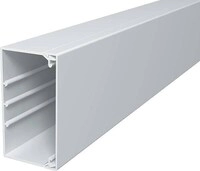 OBO Bettermann WDK60110RW Wand- und Deckenkanal, mit Bodenlochung, 60x110x2000mm, PVC