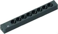 Bachmann 420.0019 Steckdosenleiste 8fach ConnectLine, schwarz