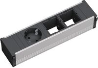 Bachmann CONI Steckdosenleiste, 1xSchuko, 2xABD, 217mm, schwarz (912.002)