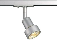 SLV PURI Spot f&uuml;r Hochvolt 1Phasen-Stromschiene, QPAR51, silbergrau, max. 50W,...